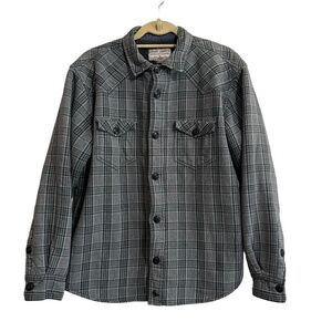5/$15 Cody James fleece lined Mens Medium Plaid ButtonUp Long‎ Sleeves Western